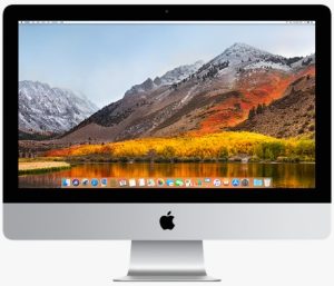Apple iMac 21.5 collas, 2017. gada modelis, darbvirsmas dators ar Retina displeju un modernu alumīnija dizainu